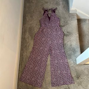 Anthropologie Maeve flared leg jumpsuit